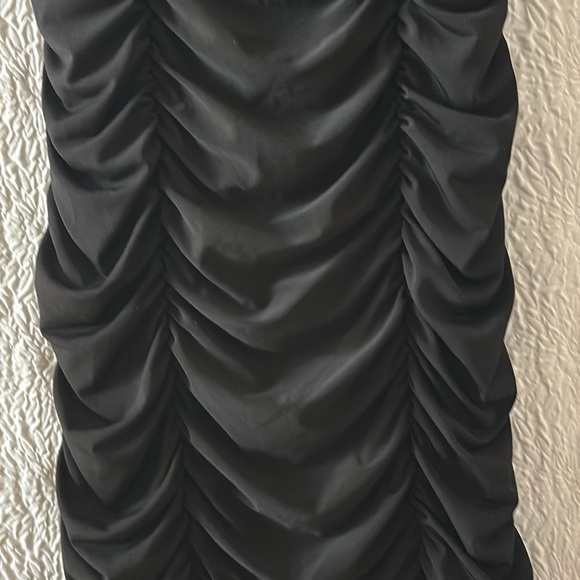 Ruby Rox Ruched Bodycon Rhinestone Spaghetti Strap Mini Dress - Picture 3 of 9